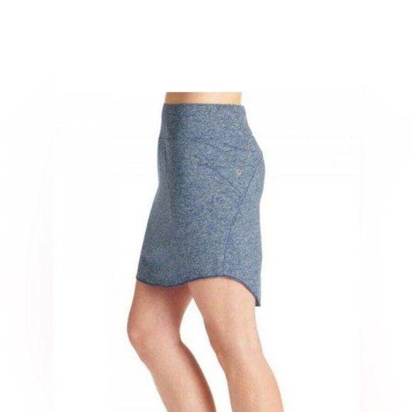 Oiselle Women’s Lux Skirt Blue Heathered Straight Stretch Athleisure - Size4 - Picture 6 of 6